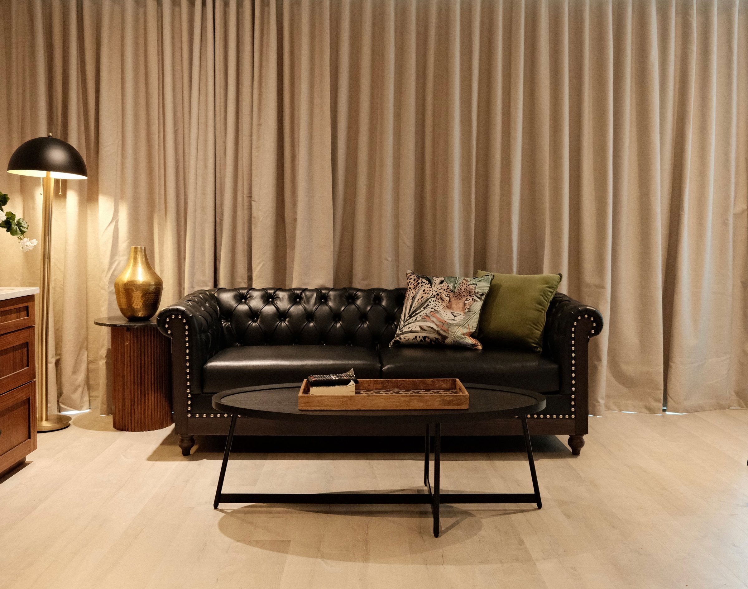 Boutique hotel style luxury bathroom and artisan finishes at Sterling Suites
