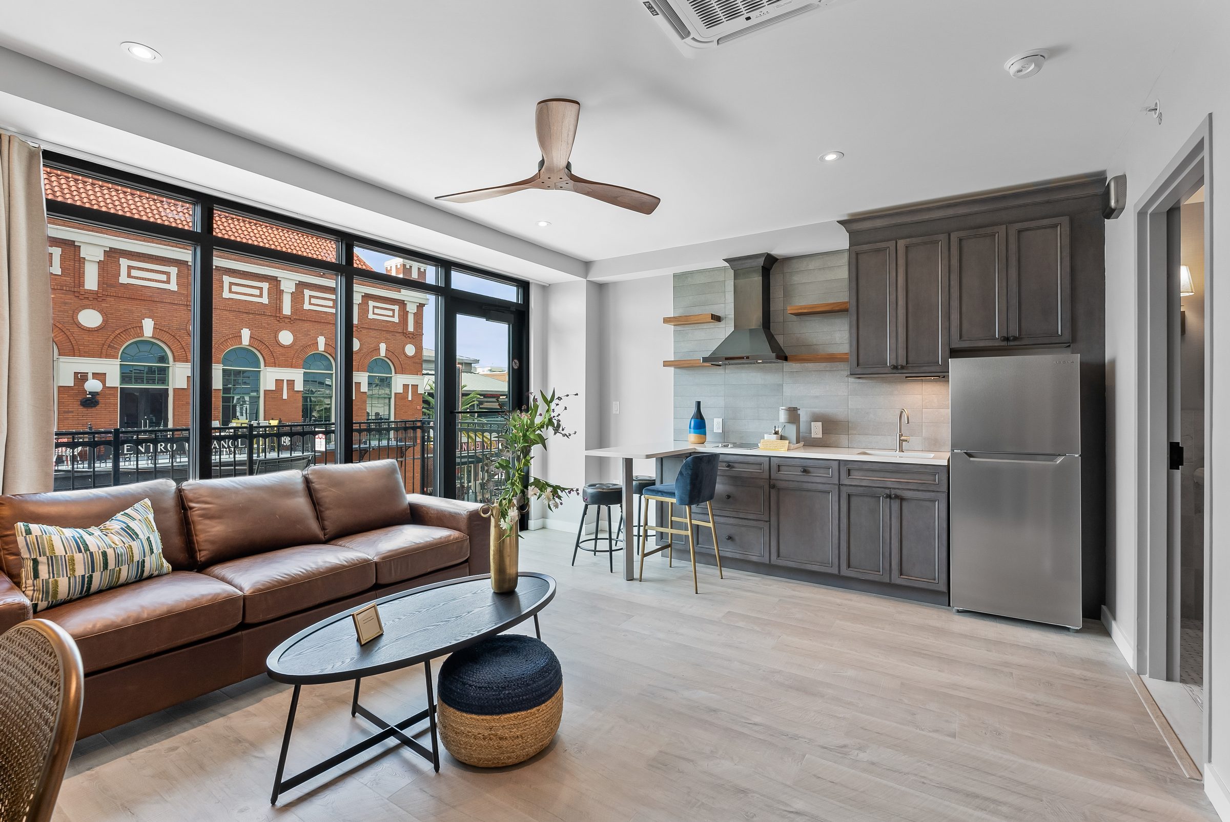Private luxury suite interior at Sterling Suites on 7th Ave in Ybor City Tampa